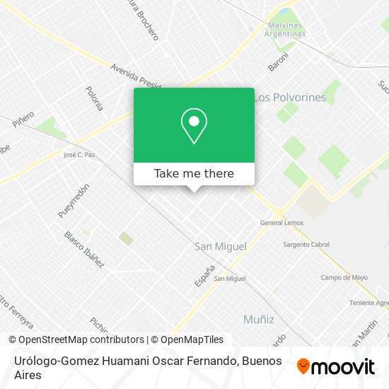 Urólogo-Gomez Huamani Oscar Fernando map