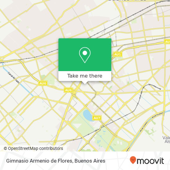 Gimnasio Armenio de Flores map