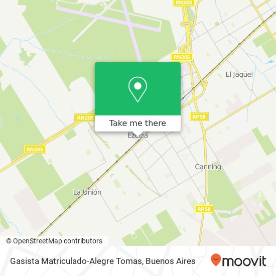 Gasista Matriculado-Alegre Tomas map