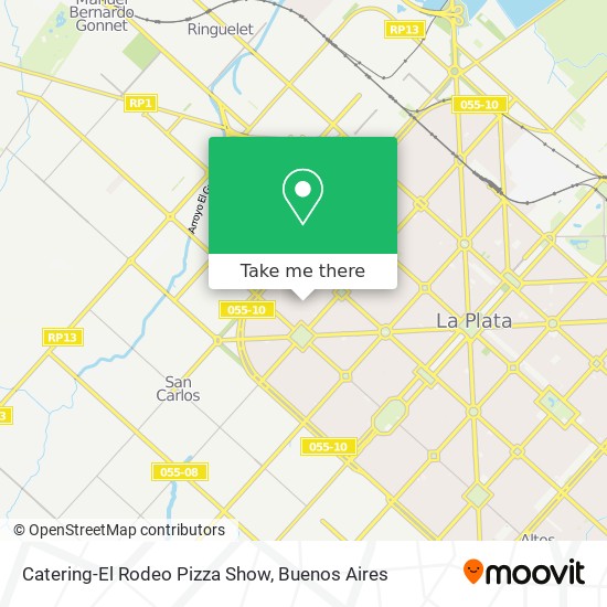Mapa de Catering-El Rodeo Pizza Show