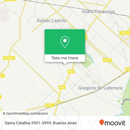 Mapa de Santa Catalina 3901-3999
