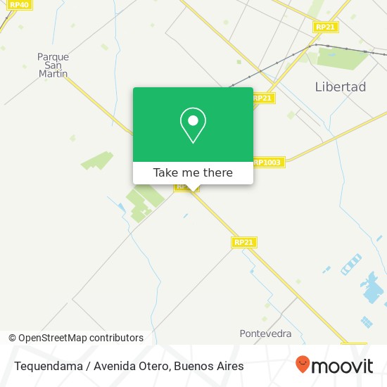 Mapa de Tequendama / Avenida Otero