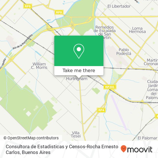 Mapa de Consultora de Estadisticas y Censos-Rocha Ernesto Carlos