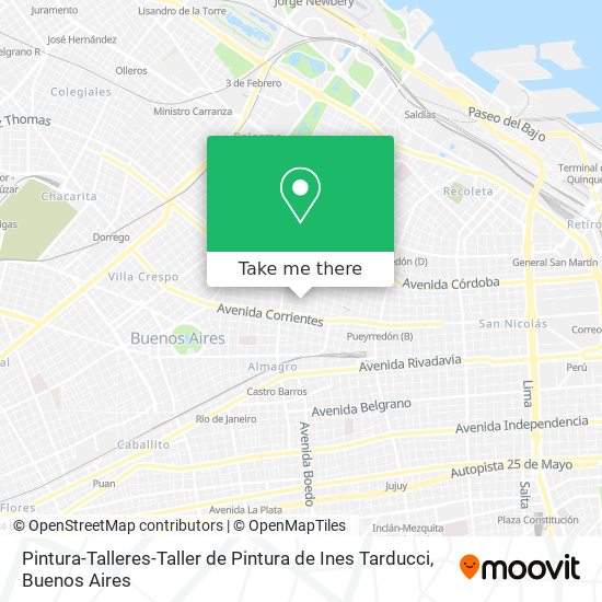 Mapa de Pintura-Talleres-Taller de Pintura de Ines Tarducci