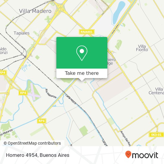 Homero 4954 map