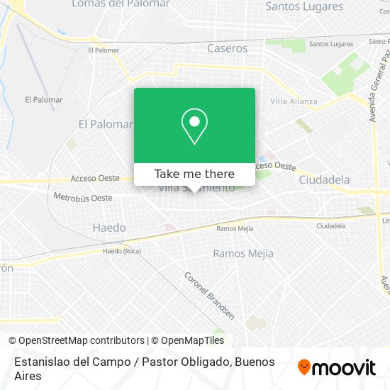 Estanislao del Campo / Pastor Obligado map