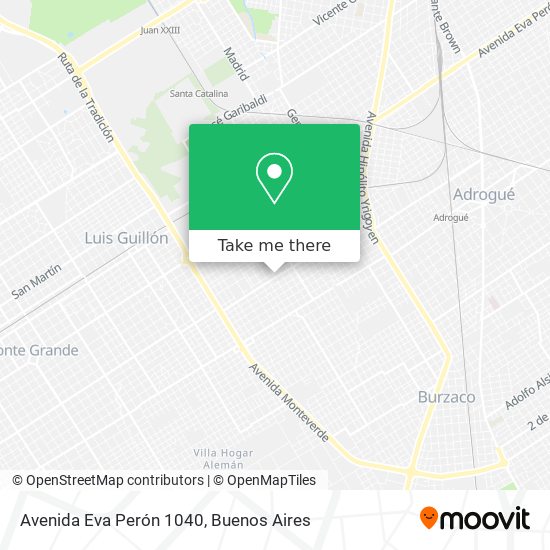 Avenida Eva Perón 1040 map
