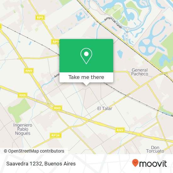 Saavedra 1232 map