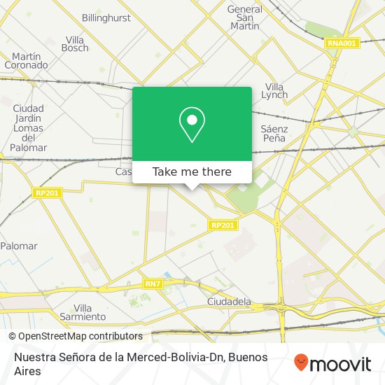 Mapa de Nuestra Señora de la Merced-Bolivia-Dn