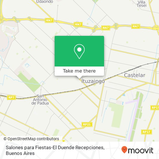 Salones para Fiestas-El Duende Recepciones map