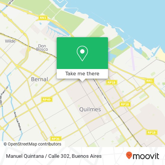 Mapa de Manuel Quintana / Calle 302