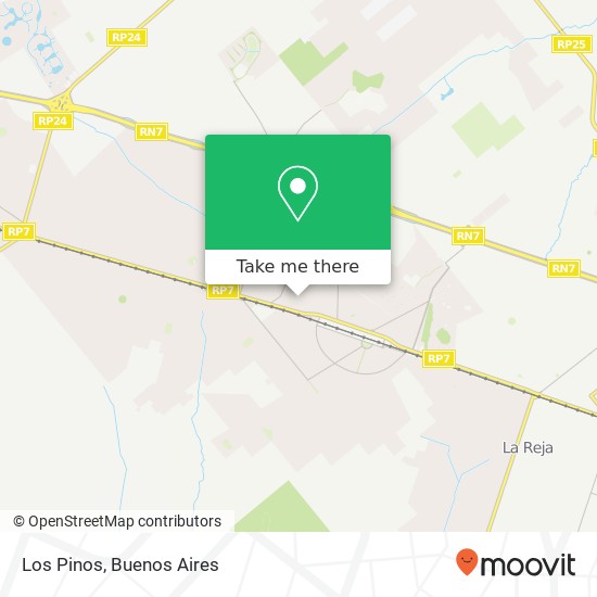 Los Pinos map