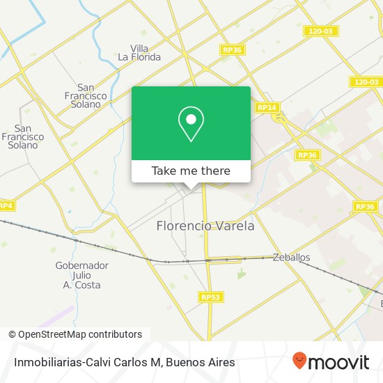 Mapa de Inmobiliarias-Calvi Carlos M