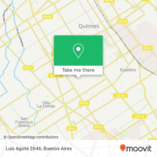 Luis Agote 2646 map