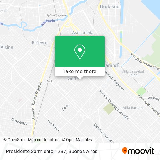 Presidente Sarmiento 1297 map
