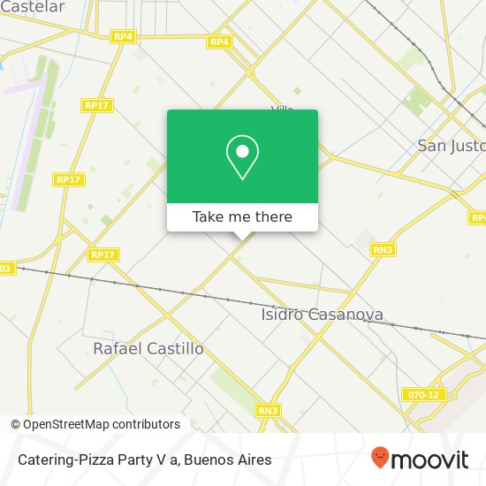 Catering-Pizza Party V a map