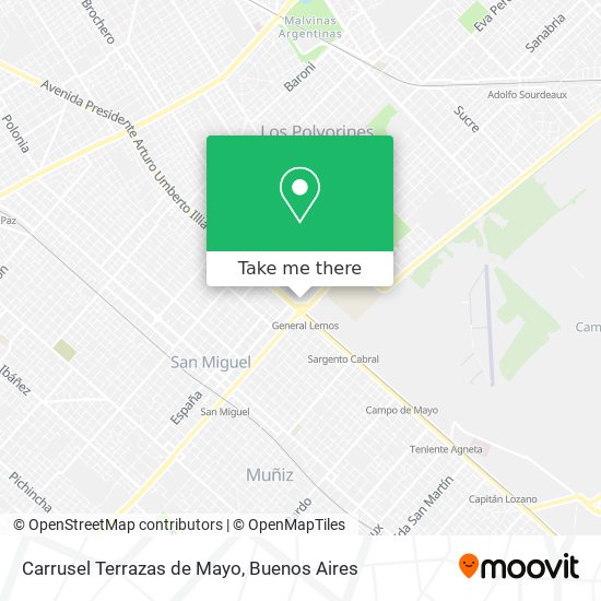 Carrusel Terrazas de Mayo map