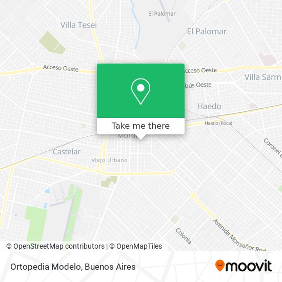 Ortopedia Modelo map