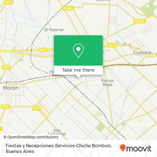 Fiestas y Recepciones-Servicios-Chiche Bombon map