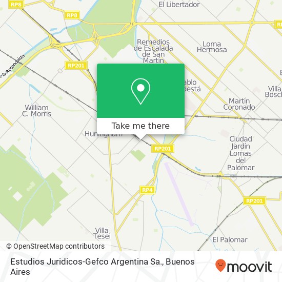 Estudios Juridicos-Gefco Argentina Sa. map