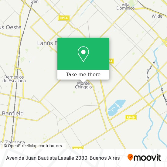 Mapa de Avenida Juan Bautista Lasalle 2030