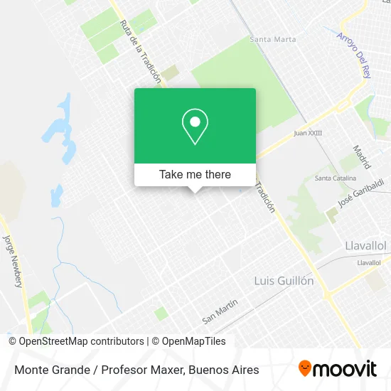 Monte Grande / Profesor Maxer map