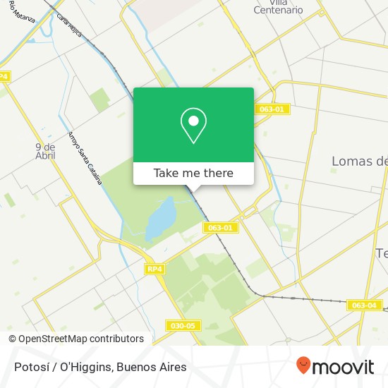 Mapa de Potosí / O'Higgins
