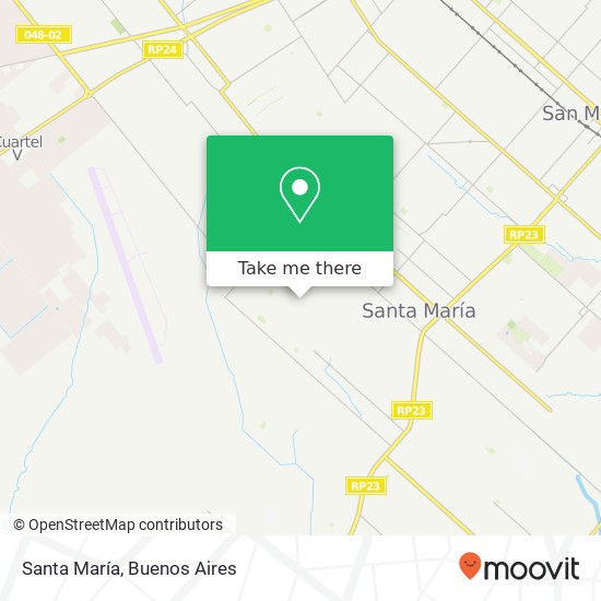 Santa María map