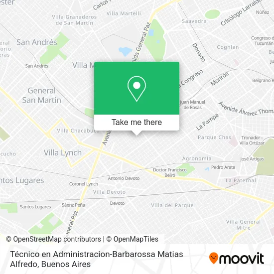 Mapa de Técnico en Administracion-Barbarossa Matias Alfredo
