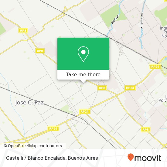 Castelli / Blanco Encalada map