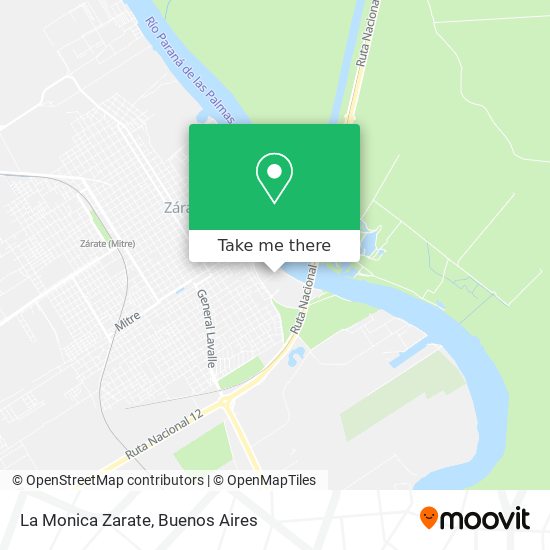 La Monica Zarate map