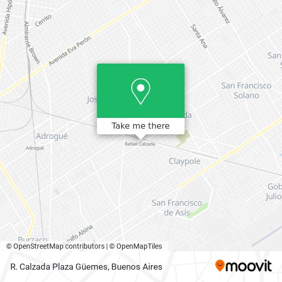 R. Calzada Plaza Güemes map