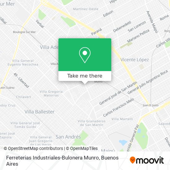 Ferreterias Industriales-Bulonera Munro map