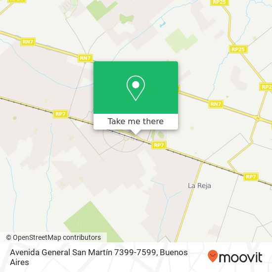 Mapa de Avenida General San Martín 7399-7599