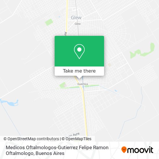 Mapa de Medicos Oftalmologos-Gutierrez Felipe Ramon Oftalmologo