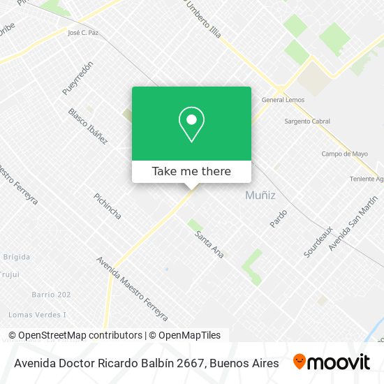 Avenida Doctor Ricardo Balbín 2667 map