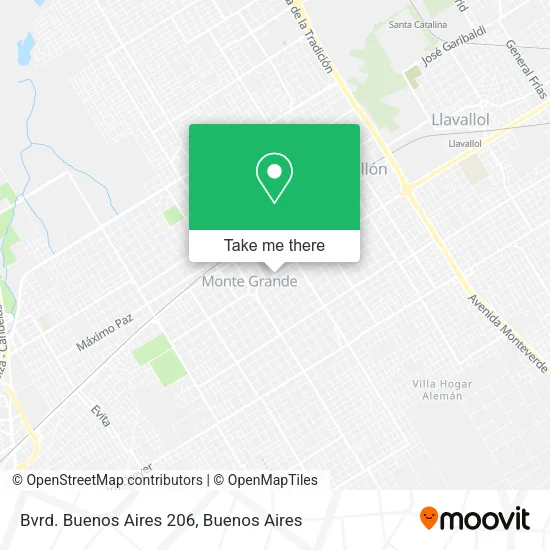 Mapa de Bvrd. Buenos Aires 206