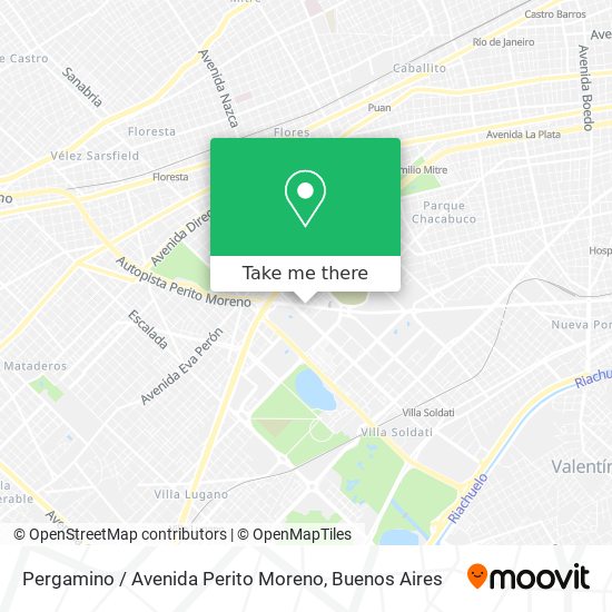 Pergamino / Avenida Perito Moreno map