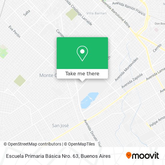 Escuela Primaria Básica Nro. 63 map