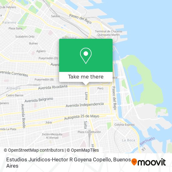 Estudios Juridicos-Hector R Goyena Copello map