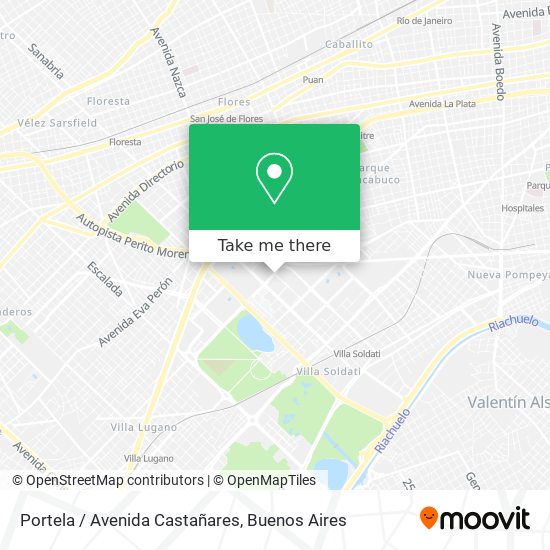 Mapa de Portela / Avenida Castañares