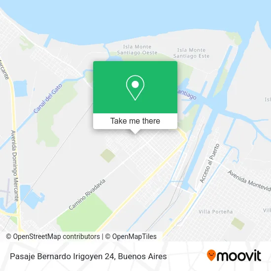 Mapa de Pasaje Bernardo Irigoyen 24