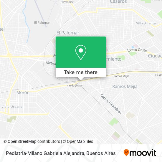 Pediatria-Milano Gabriela Alejandra map