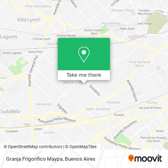 Granja Frigorifico Maypa map