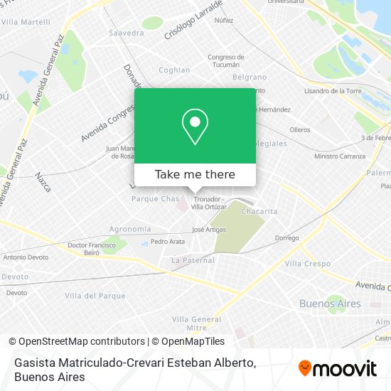 Gasista Matriculado-Crevari Esteban Alberto map