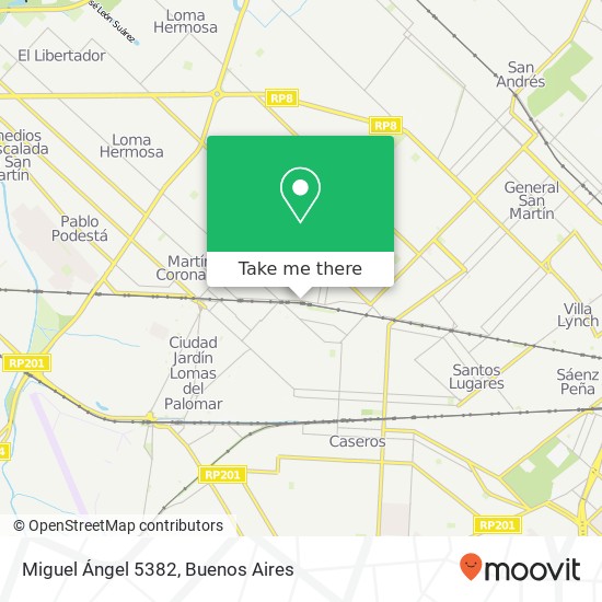 Miguel Ángel 5382 map