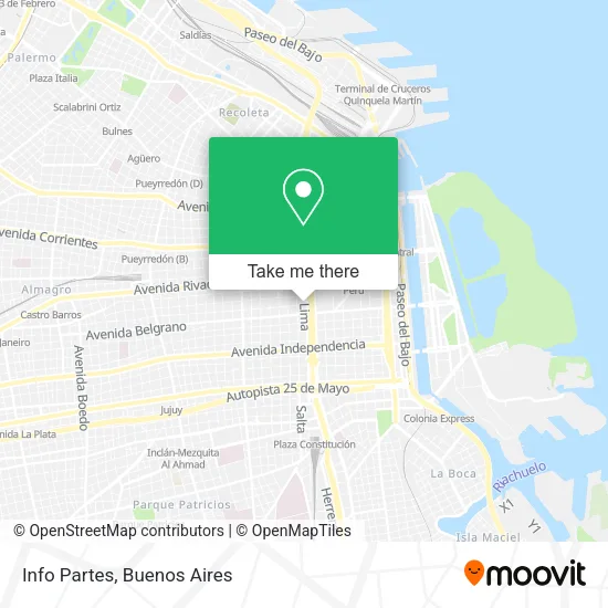 Info Partes map