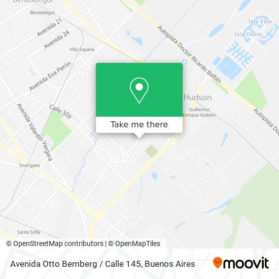 Avenida Otto Bemberg / Calle 145 map