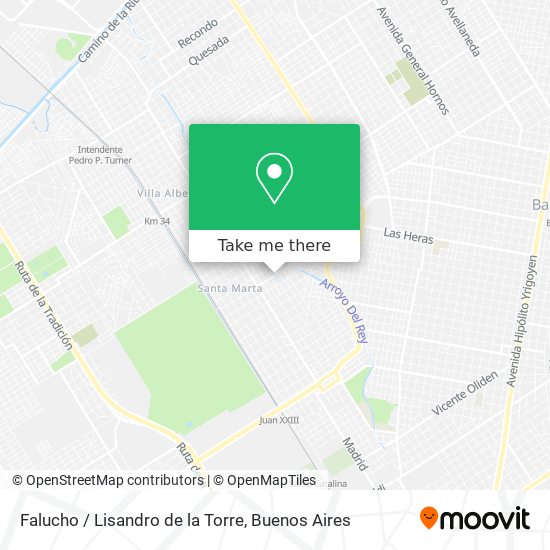 Falucho / Lisandro de la Torre map