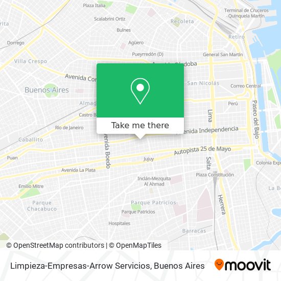 Limpieza-Empresas-Arrow Servicios map